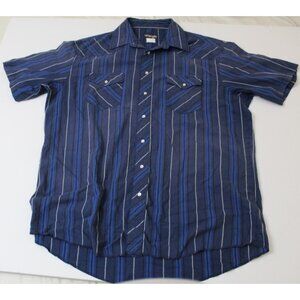 Vintage Wrangler Western Shirts Men's Pearl Snap Size 17.5 Tall